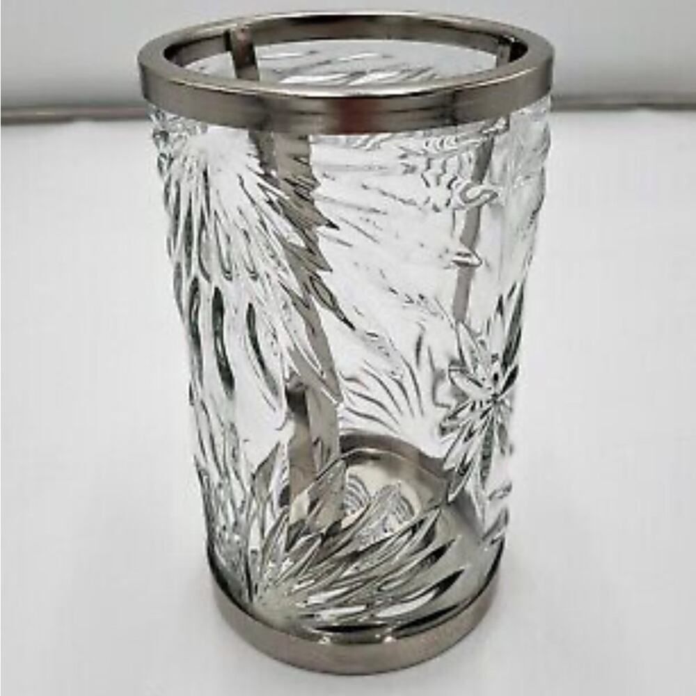 Bath and body works mini glass candle holder